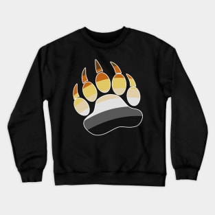 Mens Daddy Bear Paw Print LGBT Crewneck Sweatshirt